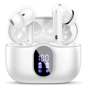 Wireless Earbuds with Bluetooth LED Display Included.